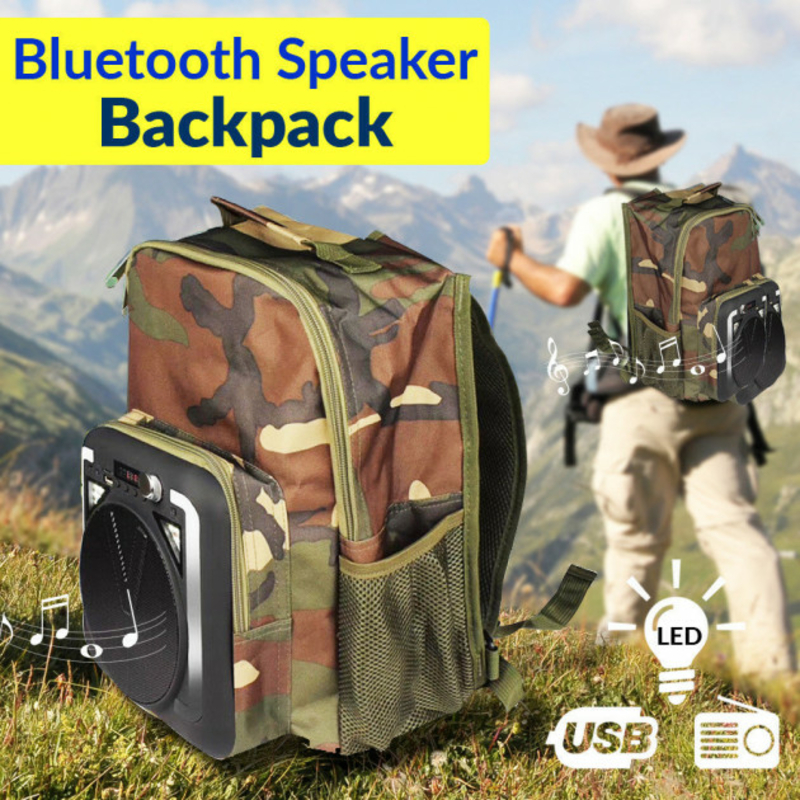 Рюкзак туристический Бумбокс Оutdoor backpack speakers со встроенной колонкой, фото №2