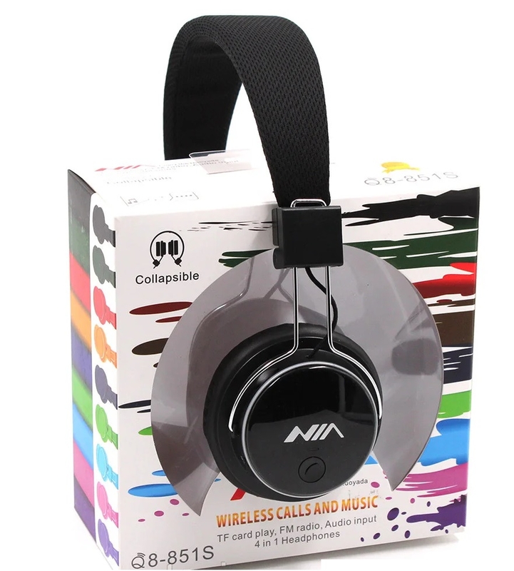 Наушники беспроводные NIA Q8-851S с Bluetooth, MP3 плеером., фото №5