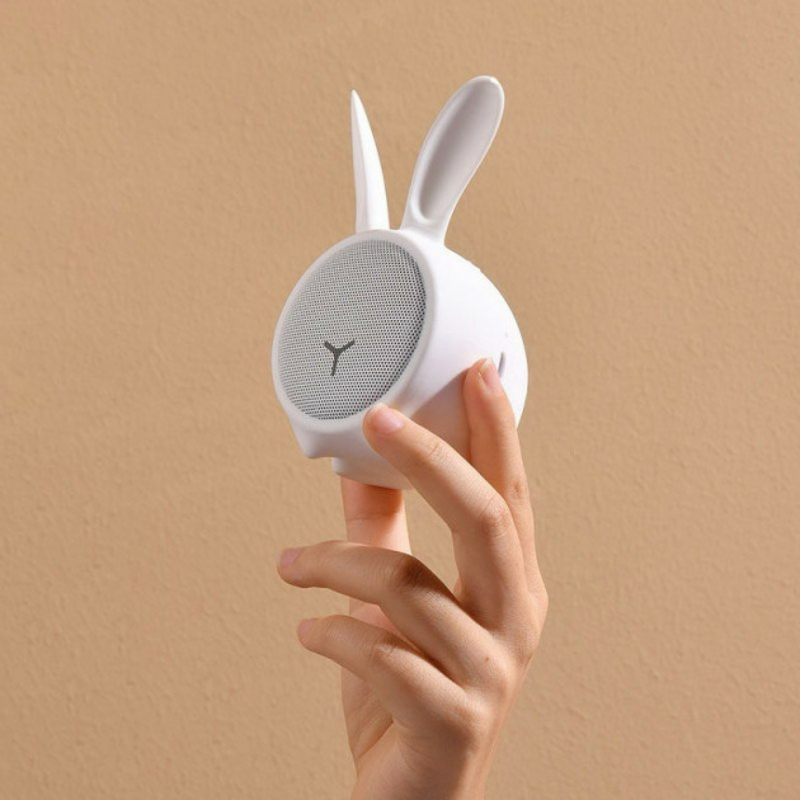 Портативная акустическая система BASEUS Chinese Zodiac Wireless Speaker Rabbit E06 White, фото №3