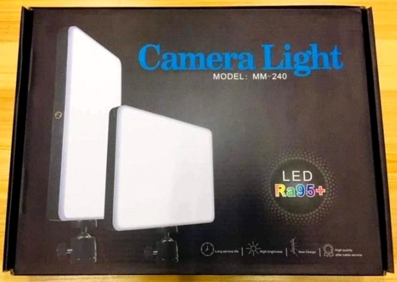 LED - лампа для студийного освещения профессиональная лед лампа для студийной съемки MM-240 Ra95+, фото №3