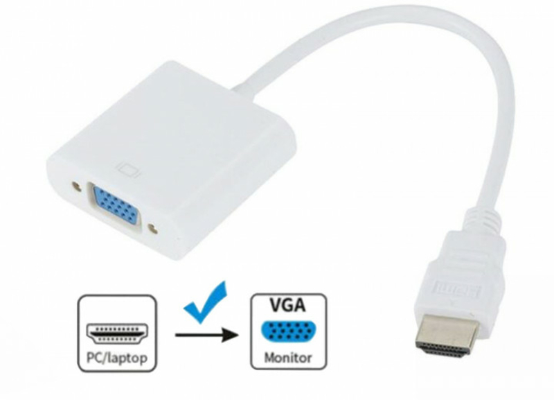 Конвертер адаптер переходник HDMI на VGA, фото №6