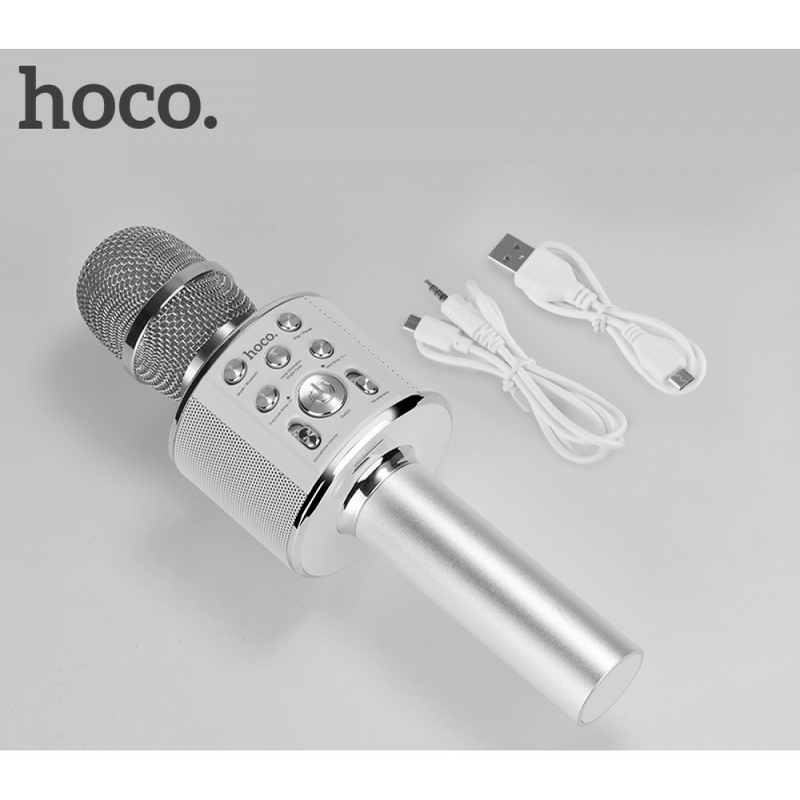 Беспроводной караоке микрофон-колонка Hoco BK3 Coll sound (Bluetooth, MP3, AUX, KTV), фото №3