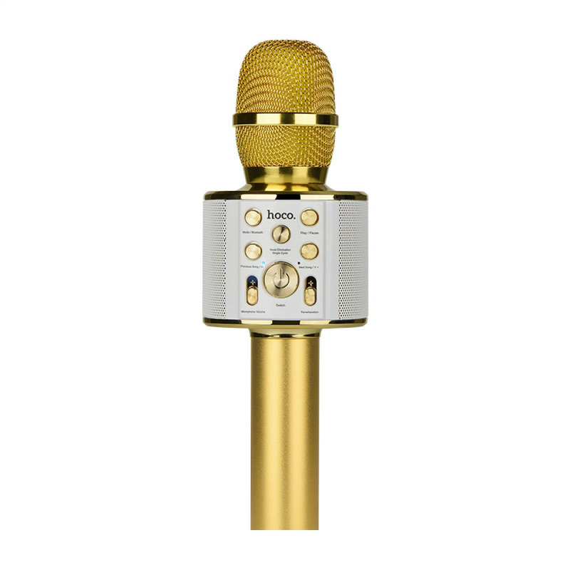 Беспроводной караоке микрофон-колонка Hoco BK3 Coll sound (Bluetooth, MP3, AUX, KTV), фото №4