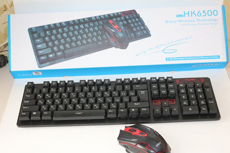 Беспроводная клавиатура + мышка HK6500, фото №6
