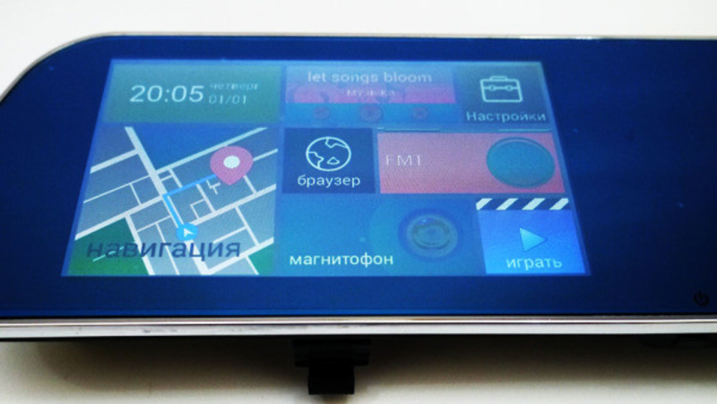 Регистратор-навигатор-зеркало D22 5"+WiFi+Android+8Гб, фото №7