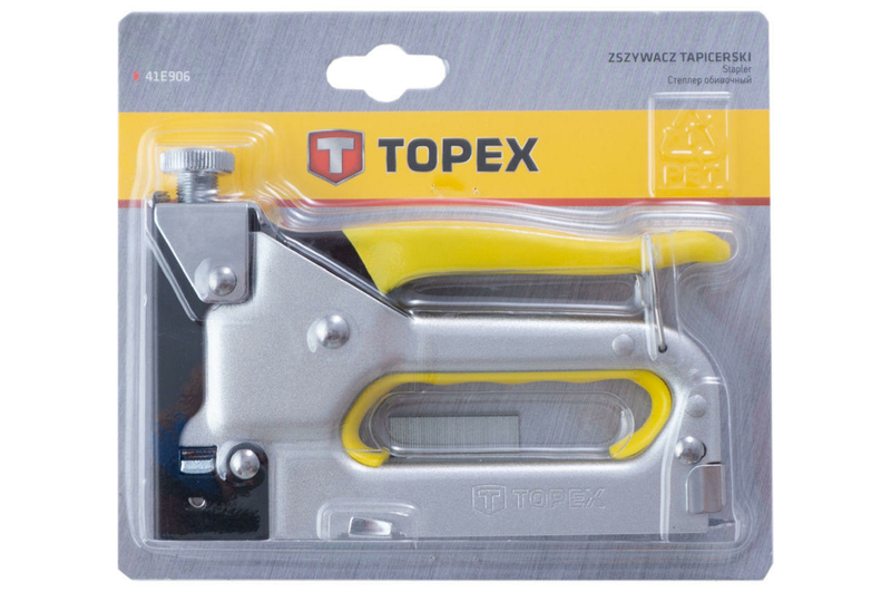 Степлер Topex - 6-14 мм металлический 41E906 (41E906), фото №6