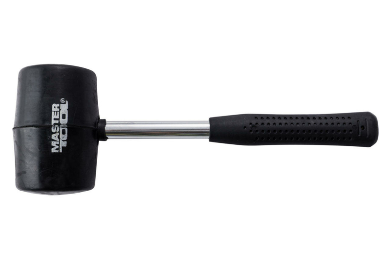Киянка Mastertool - 680 г х 75 мм черная резина, ручка металл (02-1303), фото №2