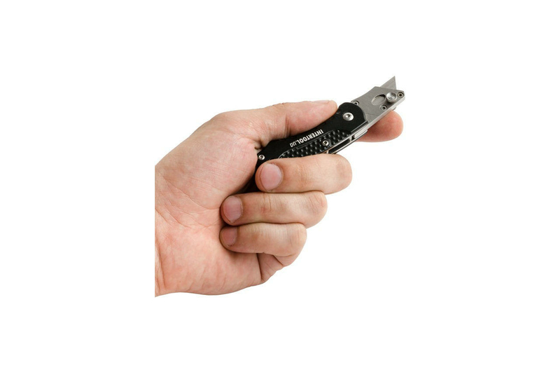 Нож Intertool - трапециевидный, алюминиевый мини 9 мм (HT-0532), фото №8