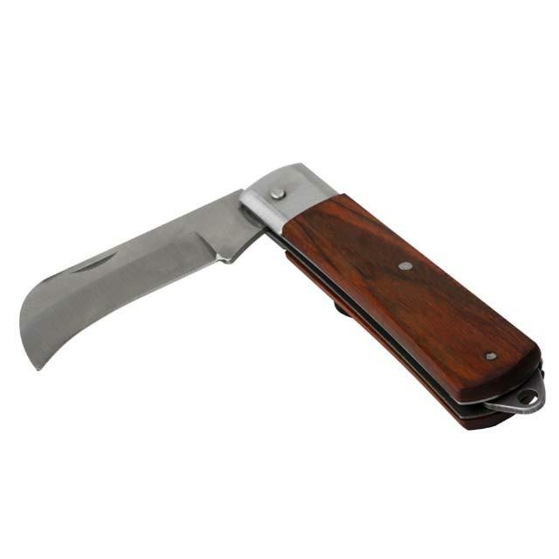 Нож электрика Intertool - 190 мм складной изогнутый (HT-0561), фото №4
