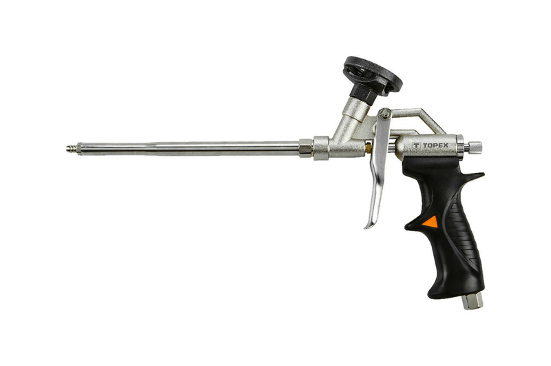 Пистолет для пены Topex - тефлон держатель баллона (черная ручка) (21B504)