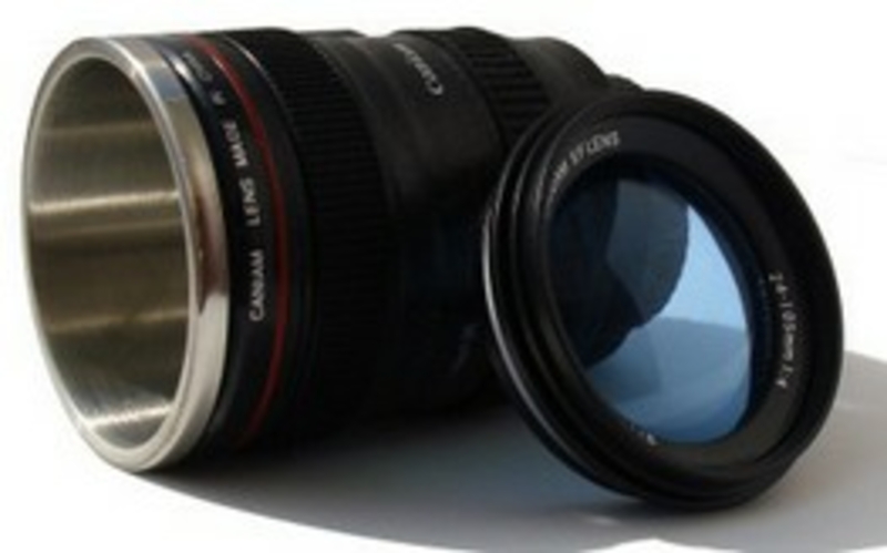 Термочашка с линзой в форме объектива Caniam (Canon) EF 24-105, фото №4