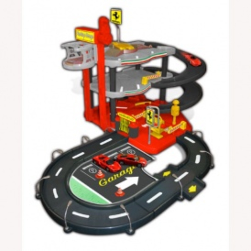 Игровой набор - ГАРАЖ FERRARI (3 уровня, 2 машинки 1:43) от Bburago - под заказ