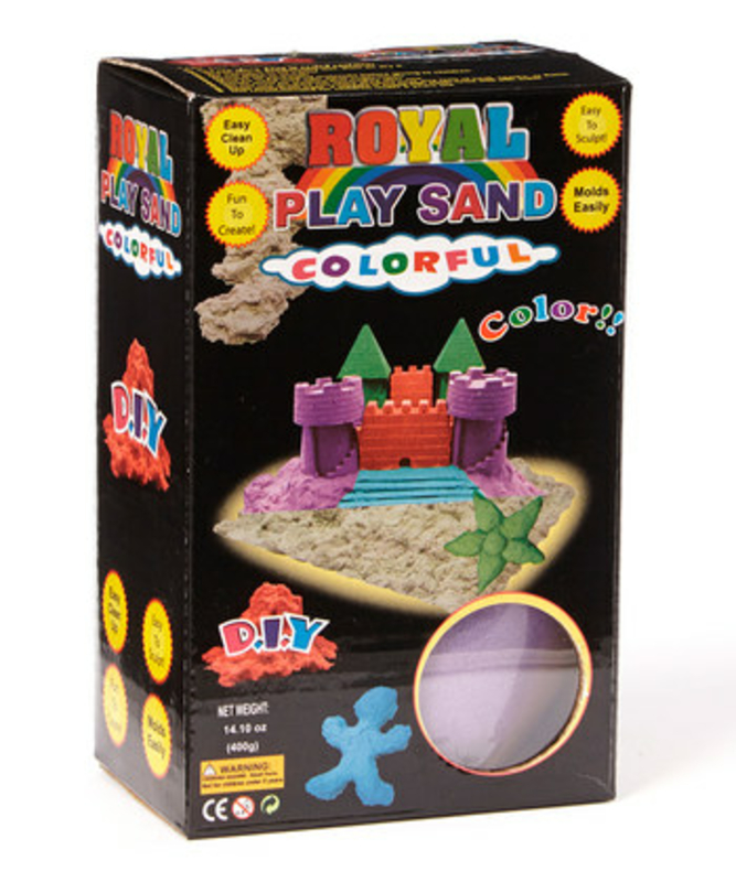 Цветной Кинетический песок пластилин Royal Play Sand с пасочками