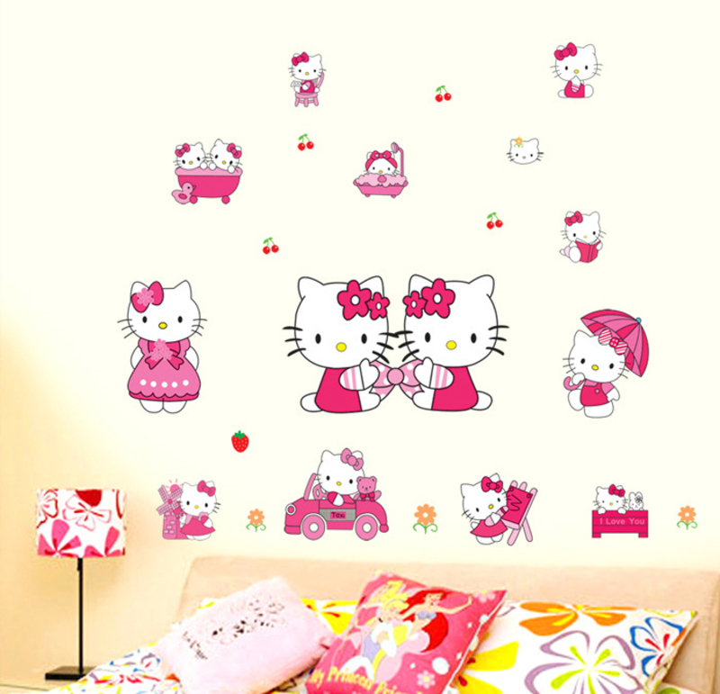 Интерьерная наклейка на стену Hello Kitty (DM57-0167), photo number 2