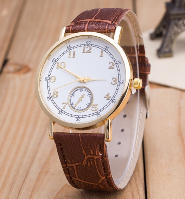 Часы Женева Geneva Питон коричневый ремешок 023-02