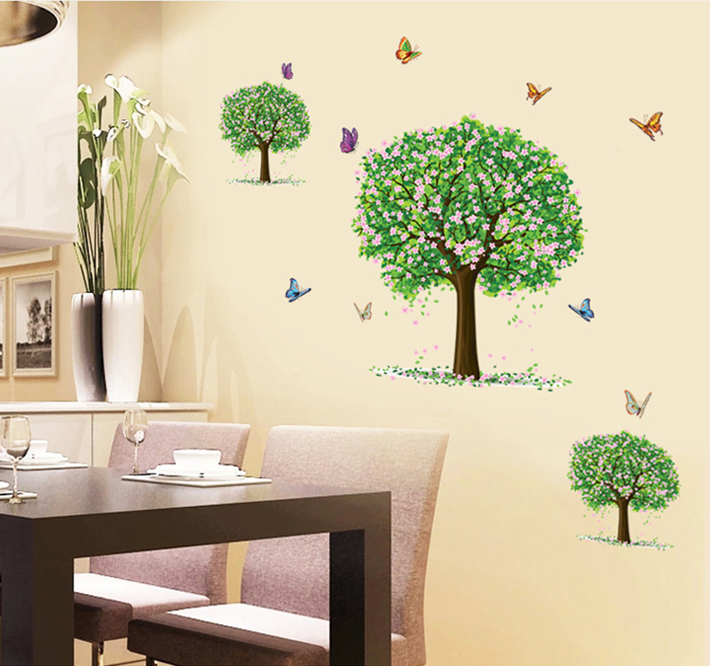 Интерьерная наклейка на стену Цветущие деревья (AY894), numer zdjęcia 3