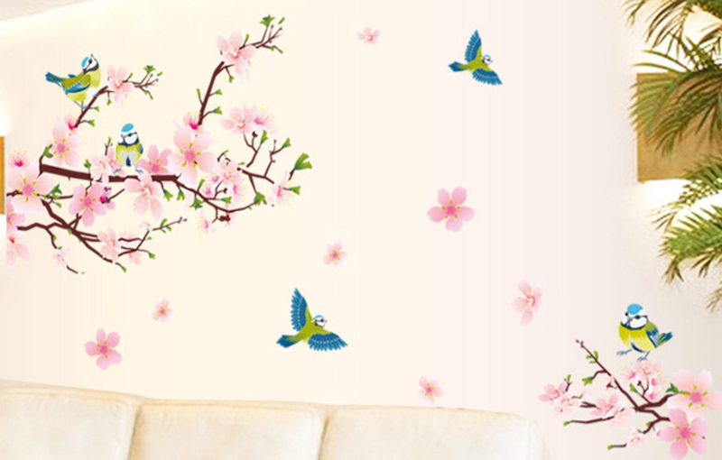 Интерьерная наклейка на стену Цветущий Персик (AY9189 ), фото №2