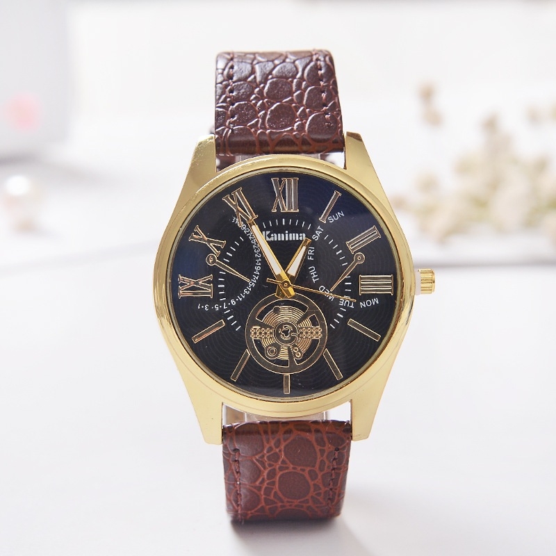 Мужские часы Kanima коричневые mw16-1, фото №2