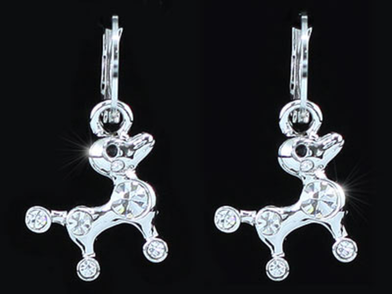 Серьги Puppy Dog Earrings use Swarovski Crystal SE372