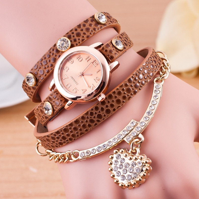 Часы-браслет длинные, наматывающиеся на руку Шоколад 089-9, фото №2