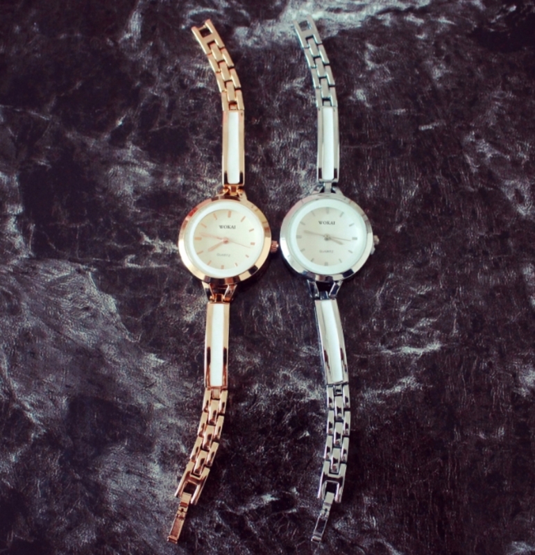 Часы женские золотистые с белым geneva130, photo number 4