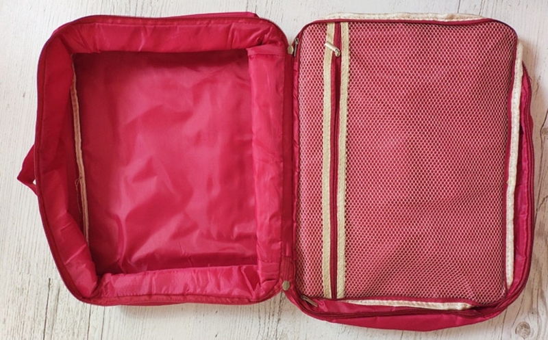 Дорожная сумка органайзер для путешествий с ручкой на чемодан Синяя, фото №7