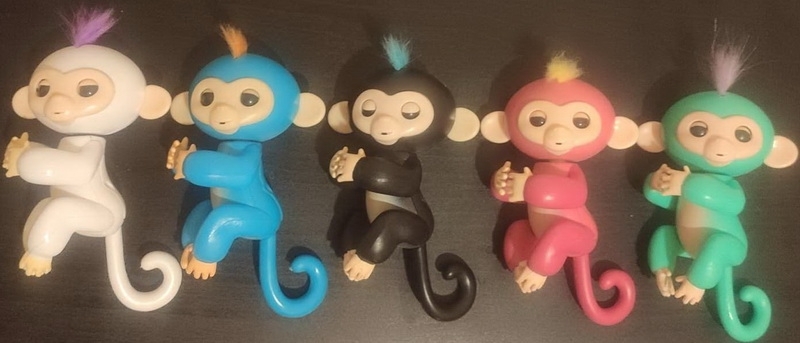 Finger Monkey Интерактивная игрушка ручная обезьянка на палец Happy Monkey (белая), фото №3