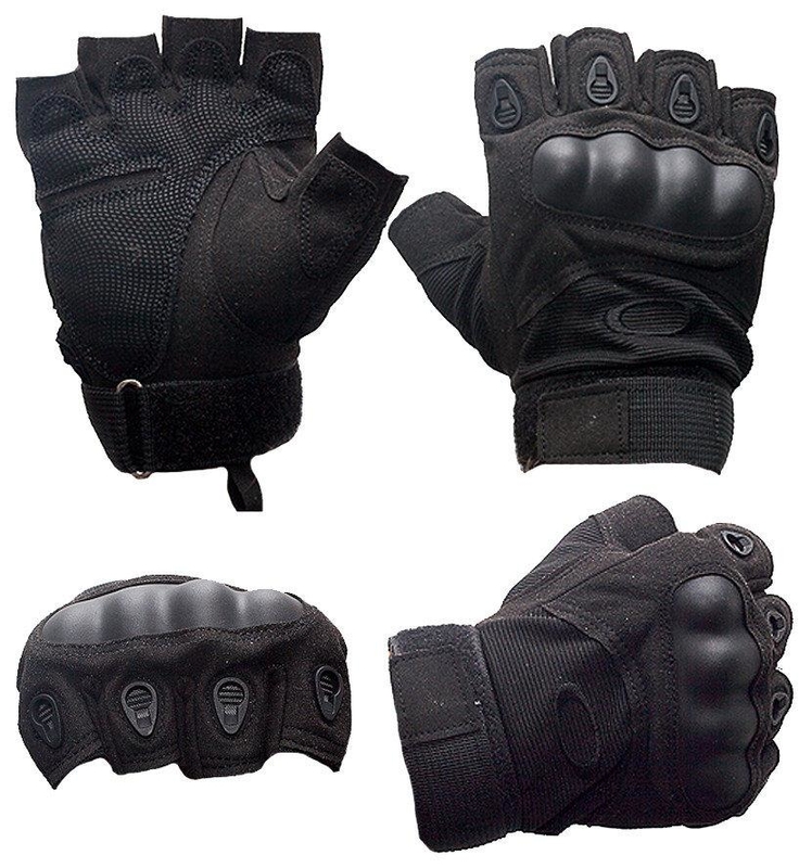 Тактические перчатки Oakley (Беспалый). - Black XL (oakley-black-xl), фото №3
