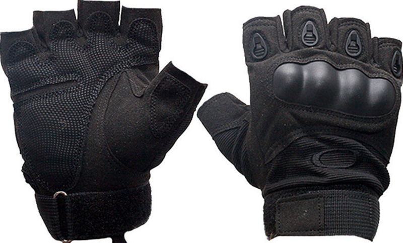Тактические перчатки Oakley (Беспалый). - Black XL (oakley-black-xl), фото №9