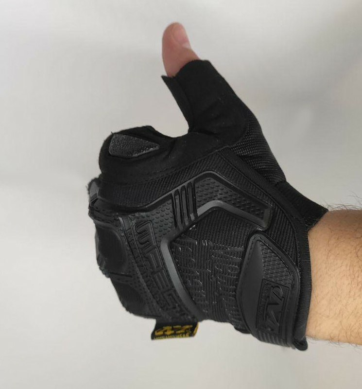 Тактические перчатки Mechanix (Беспалый). -Black (m-pact1-black-L), фото №5