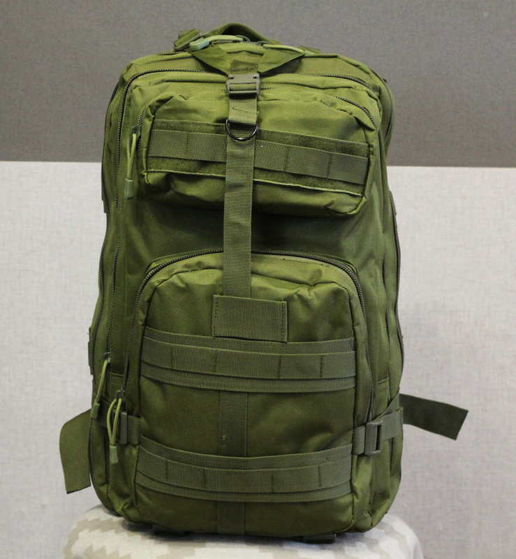 Тактический (городской) рюкзак Oxford 600D с системой M.O.L.L.E на 40 литров Olive (ta40 олива), фото №2