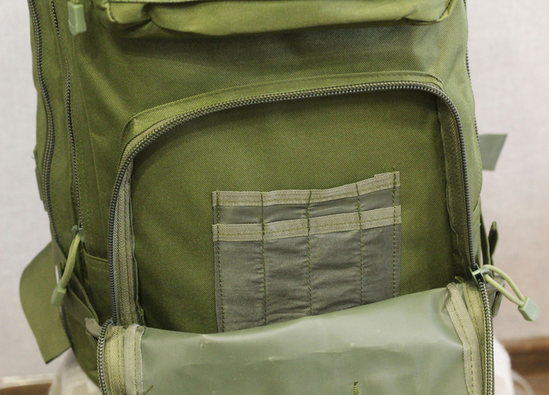 Тактический (городской) рюкзак Oxford 600D с системой M.O.L.L.E на 40 литров Olive (ta40 олива), фото №10