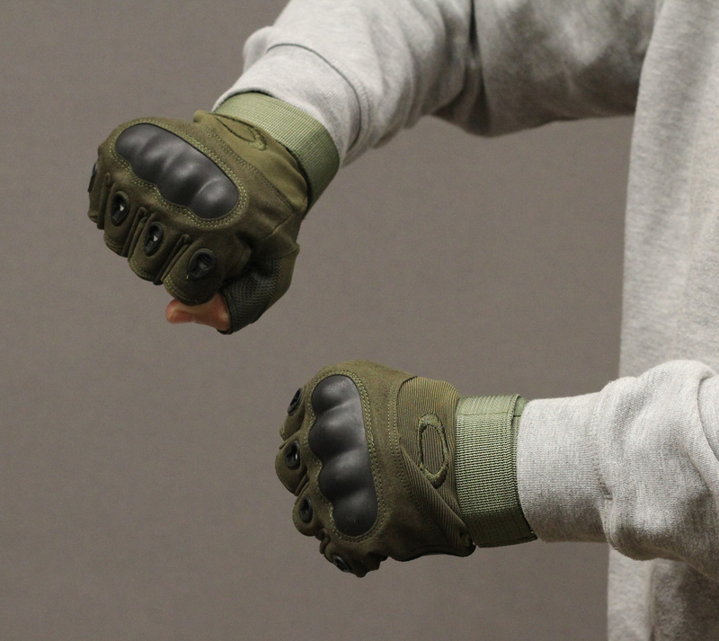 Тактические перчатки Oakley (Беспалый). - Khaki XL (oakley-olive-xl), photo number 3