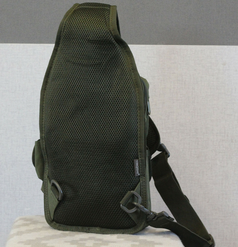 Тактический рюкзак однолямочный с отделением под пистолет 099-olive, фото №10