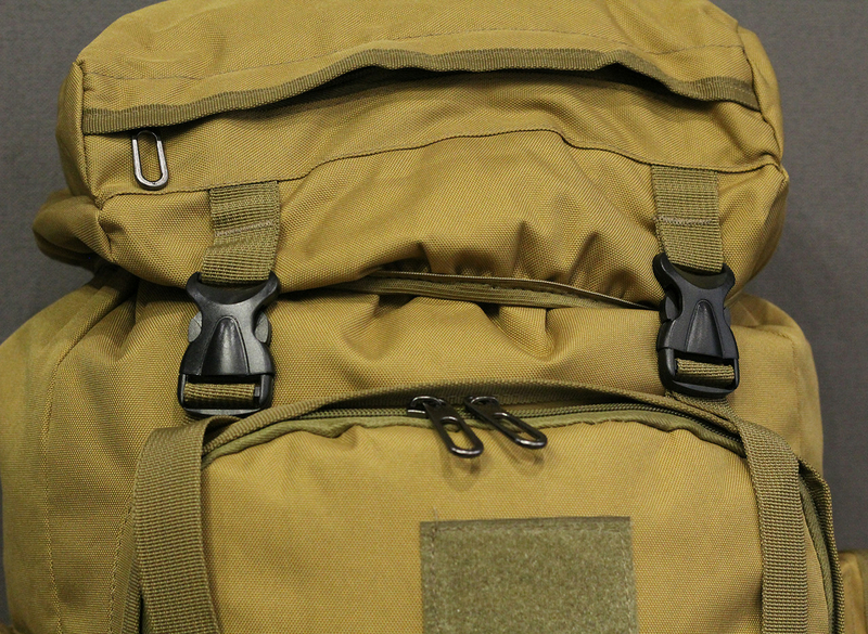 Тактический (туристический) рюкзак  на 70 литров Coyote (ta70 песок), фото №4