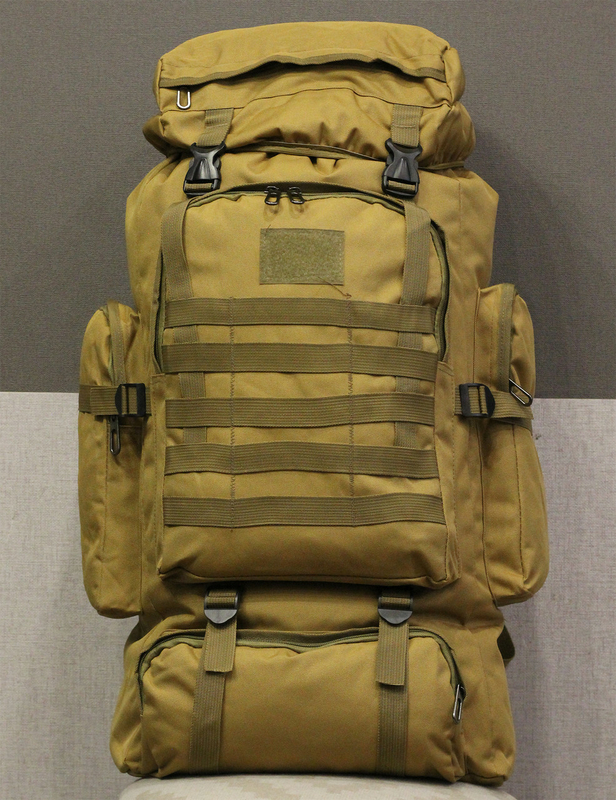 Тактический (туристический) рюкзак  на 70 литров Coyote (ta70 песок), фото №10