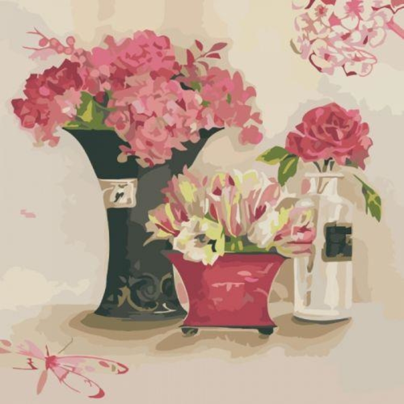 Картина по номерам "Розовые мечты" КНО2060