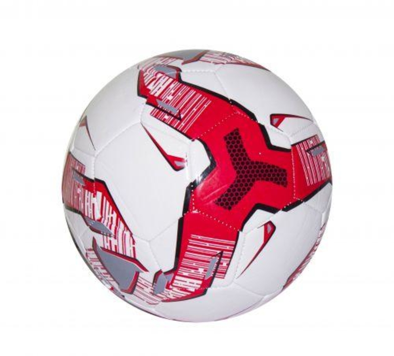 Мяч футбольный размер №5 (бело-красный) BT-FB-0161