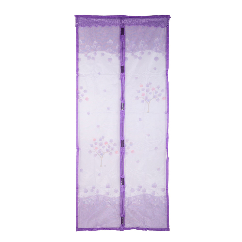 Антимоскитные сетки (фиолетовый цвет) на двери на магнитах. 90*210см., фото №4