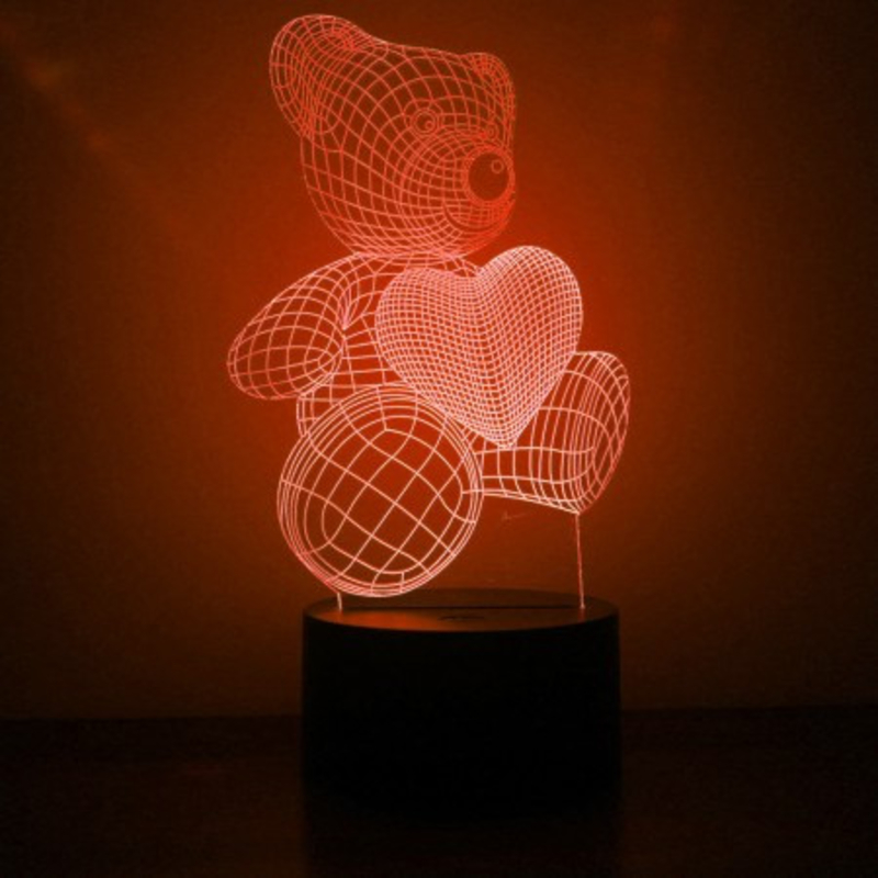 3D Светильник Мишка 5-1, фото №4