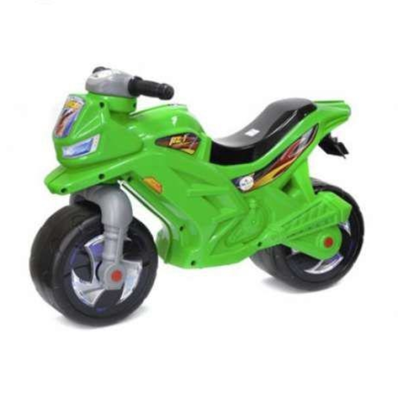 Мотоцикл 2-х колесный, зеленый 501_З