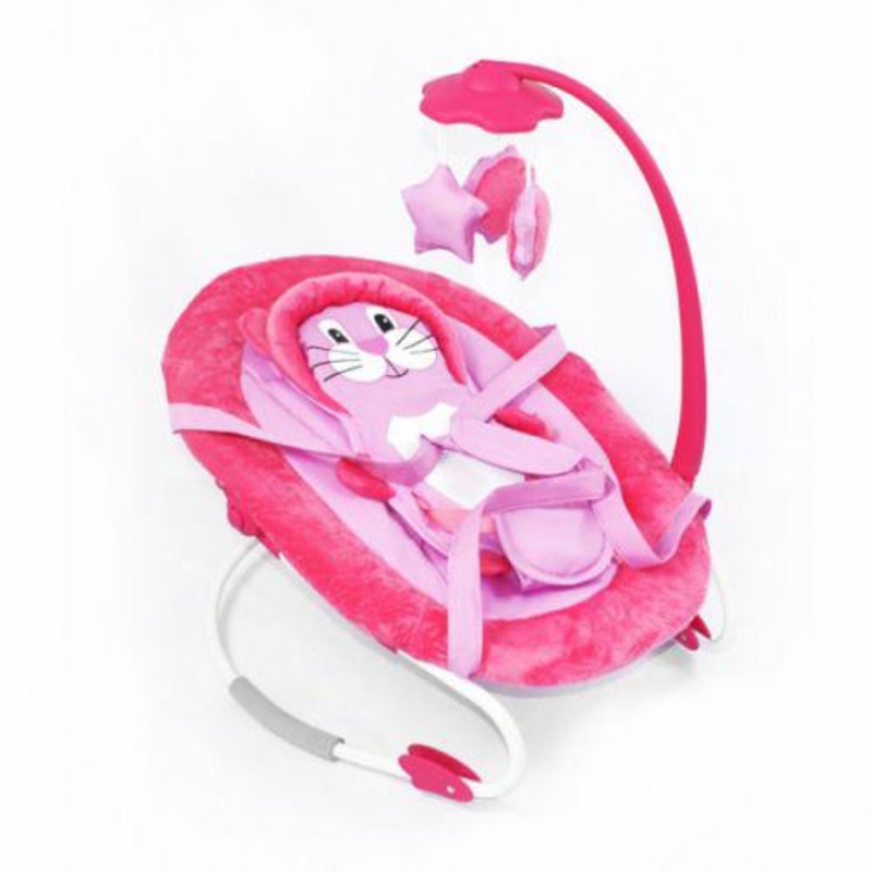 Детский шезлонг-качалка (розовый) BT-BB-0002PIN