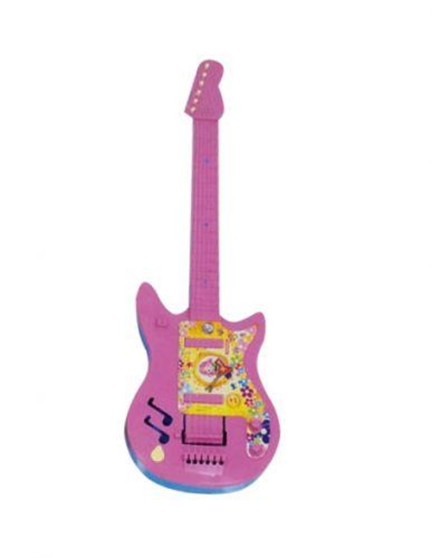 Гитара Максимус большая розовый. 5095