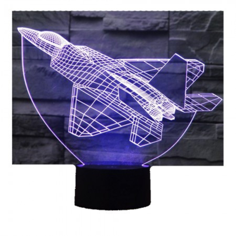 3D Светильник Самолет 15-1