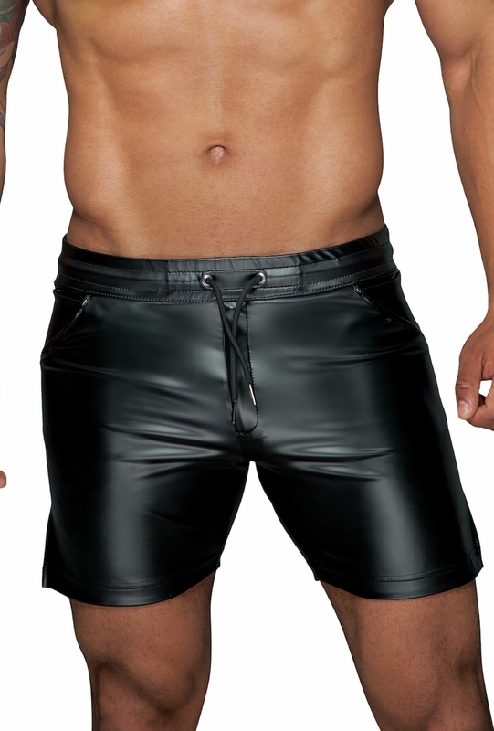 Мужские шорты Noir Handmade H061 Powerwetlook shorts - XL, фото №3