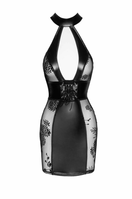 Платье Noir Handmade F238 Short tulle dress with powerwetlook inserts - L, photo number 5