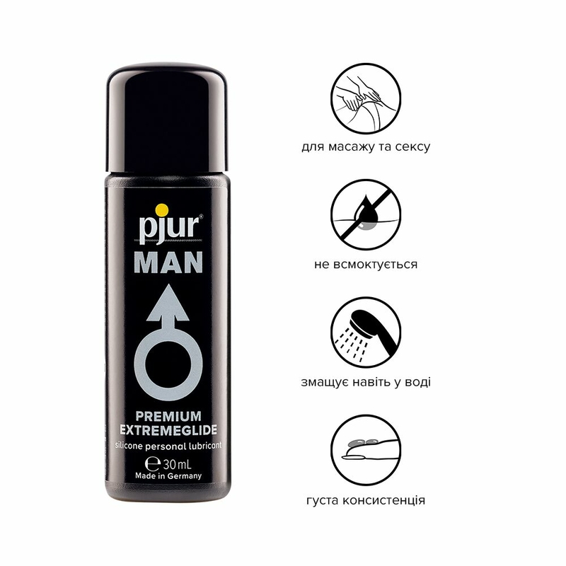 Густая силиконовая смазка pjur MAN Premium Extremeglide 30 мл с длительным эффектом, экономная, фото №3