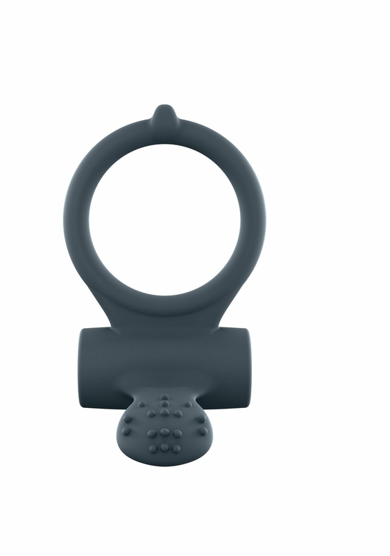 Эрекционное кольцо Dorcel Power Clit Plus с вибрацией, перезаряжаемое, с язычком со щеточкой, фото №3