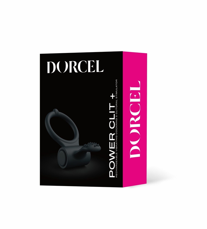 Эрекционное кольцо Dorcel Power Clit Plus с вибрацией, перезаряжаемое, с язычком со щеточкой, numer zdjęcia 7