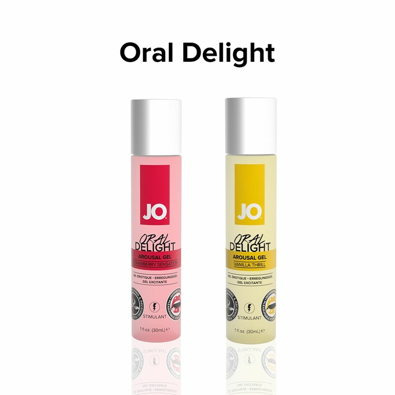 Гель для оральных ласк JO Oral Delight — Strawberry Sensation (30 мл), эффект холод-тепло, numer zdjęcia 7
